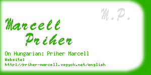 marcell priher business card